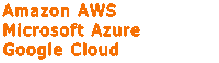 Azure AWS GCS